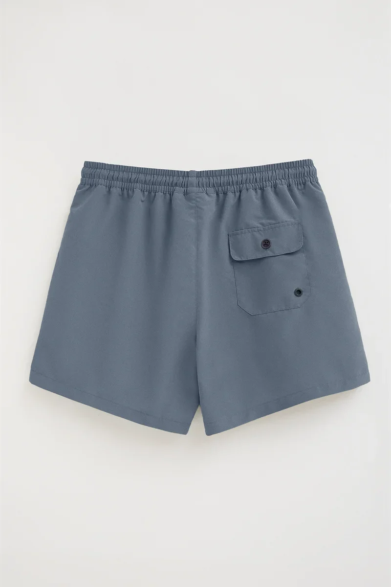 Bañador corto azul denim con logo Rigby Go - Image 10