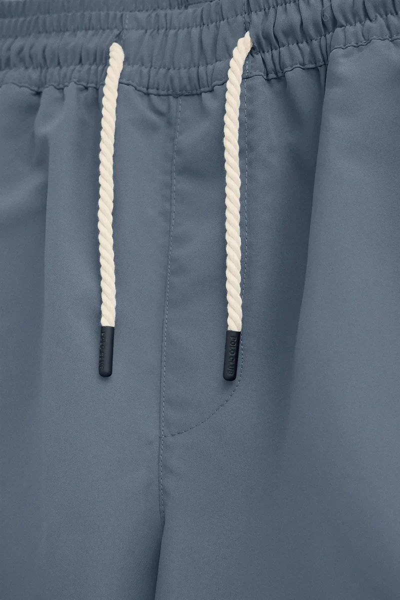 Bañador corto azul denim con logo Rigby Go - Image 8
