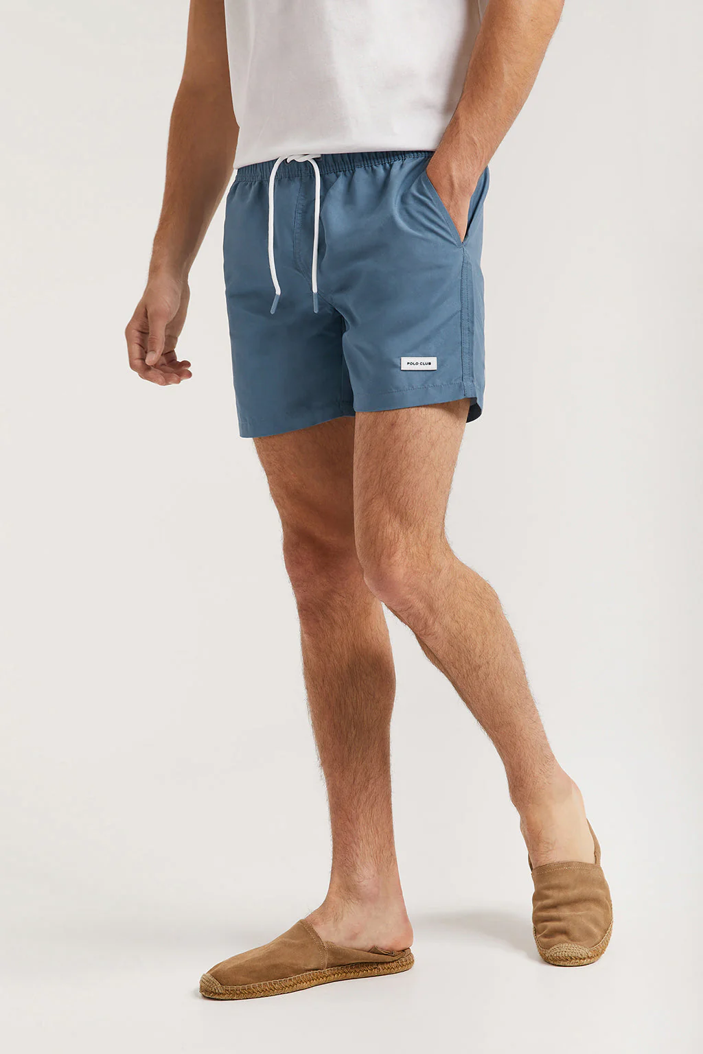 Bañador azul denim con detalle Polo Club - Image 3