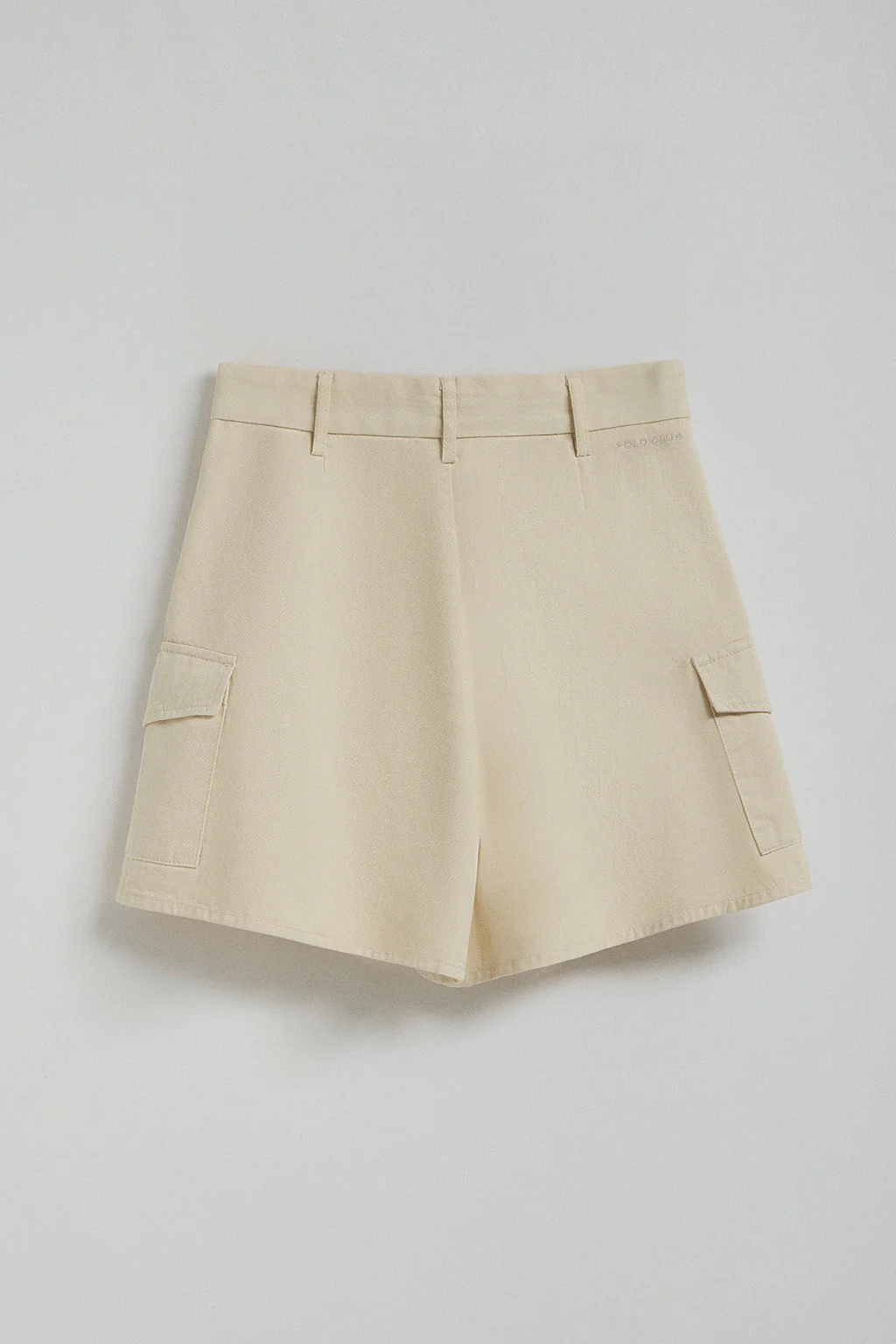 Pantalón corto de sarga Menfis color arena con detalles Polo Club - Image 8