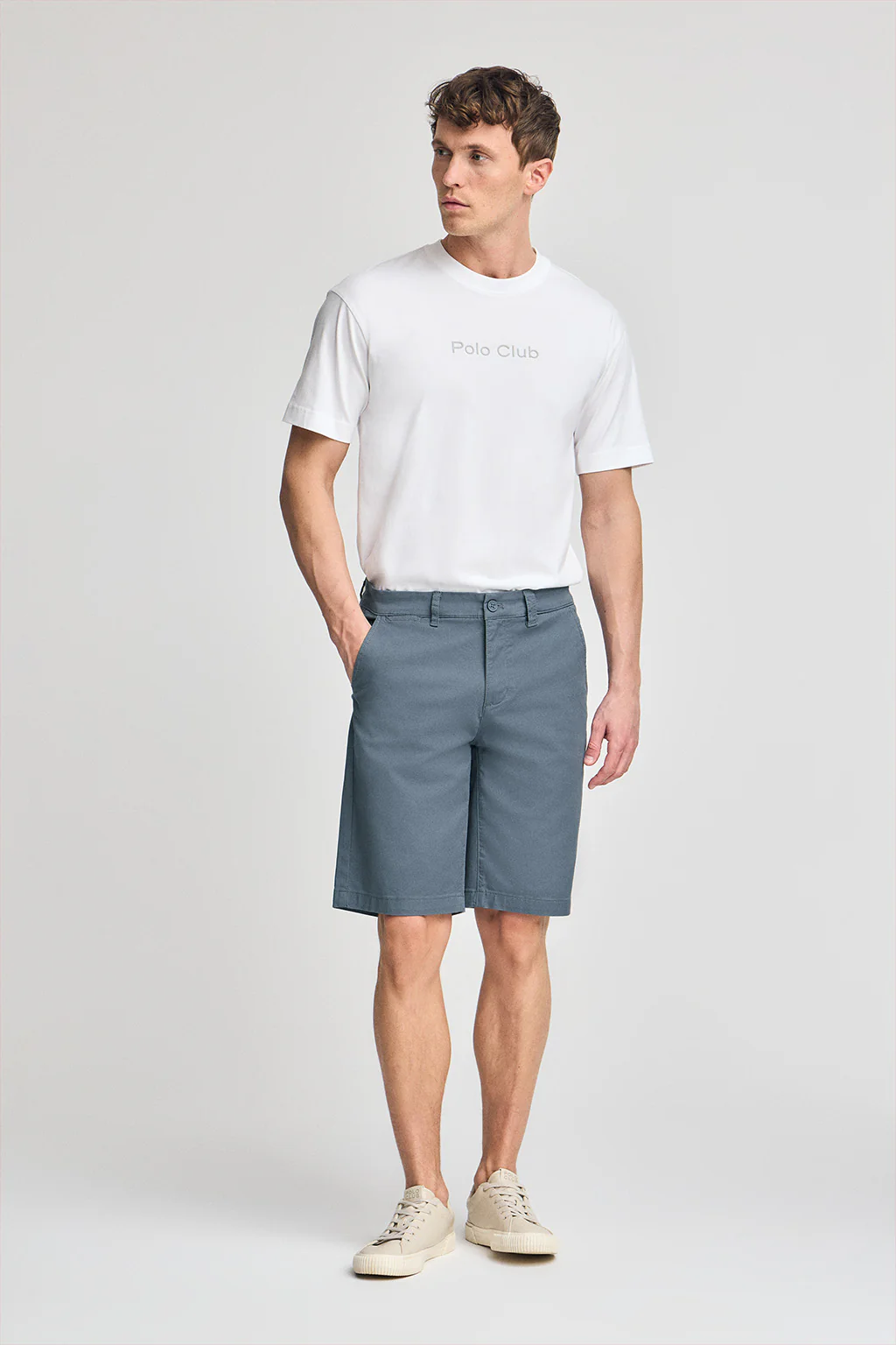 Bermuda relax azul denim con detalles Polo Club - Image 4