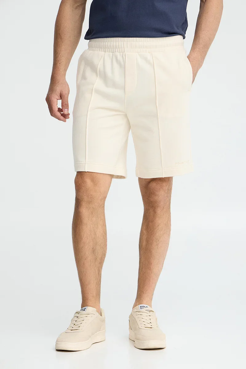 Bermuda jogger color crudo con logo Polo Club - Image 2