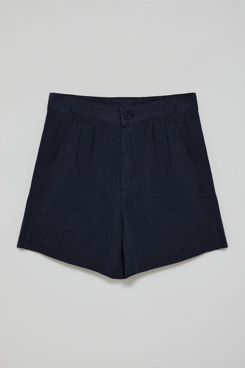 Pantalón corto Soller azul marino de lino y algodón con detalle Polo Club - Image 6