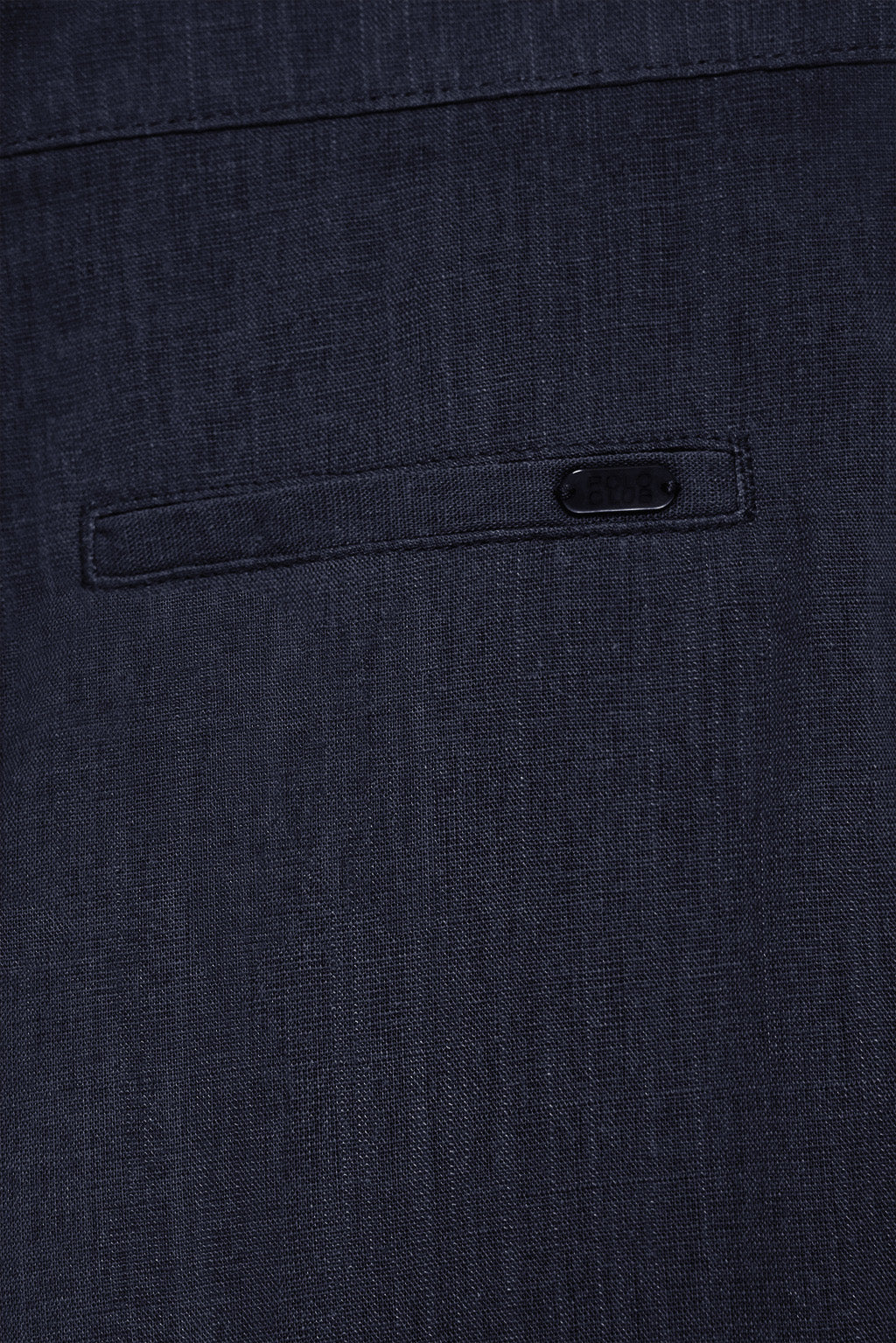 Pantalón corto Soller azul marino de lino y algodón con detalle Polo Club - Image 8