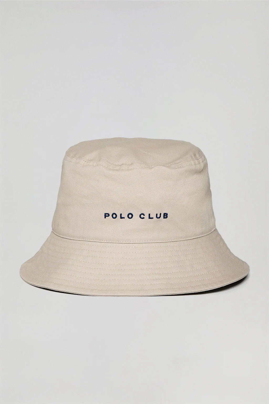 Sombrero bucket beige con logo bordado minimal Polo Club - Image 9