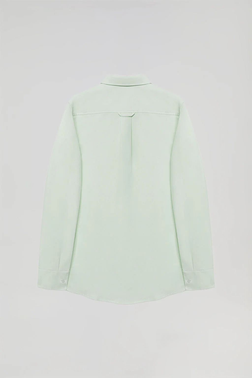 Camisa oxford verde claro con logo bordado - Image 10