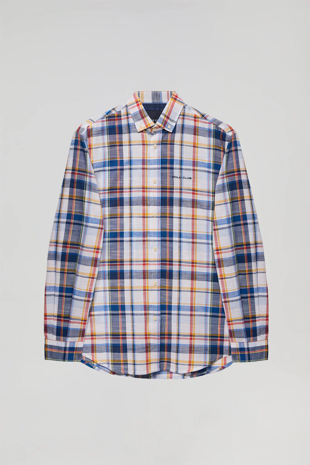 Camisa de cuadros en tonos multicolor con logo Polo Club - Image 10