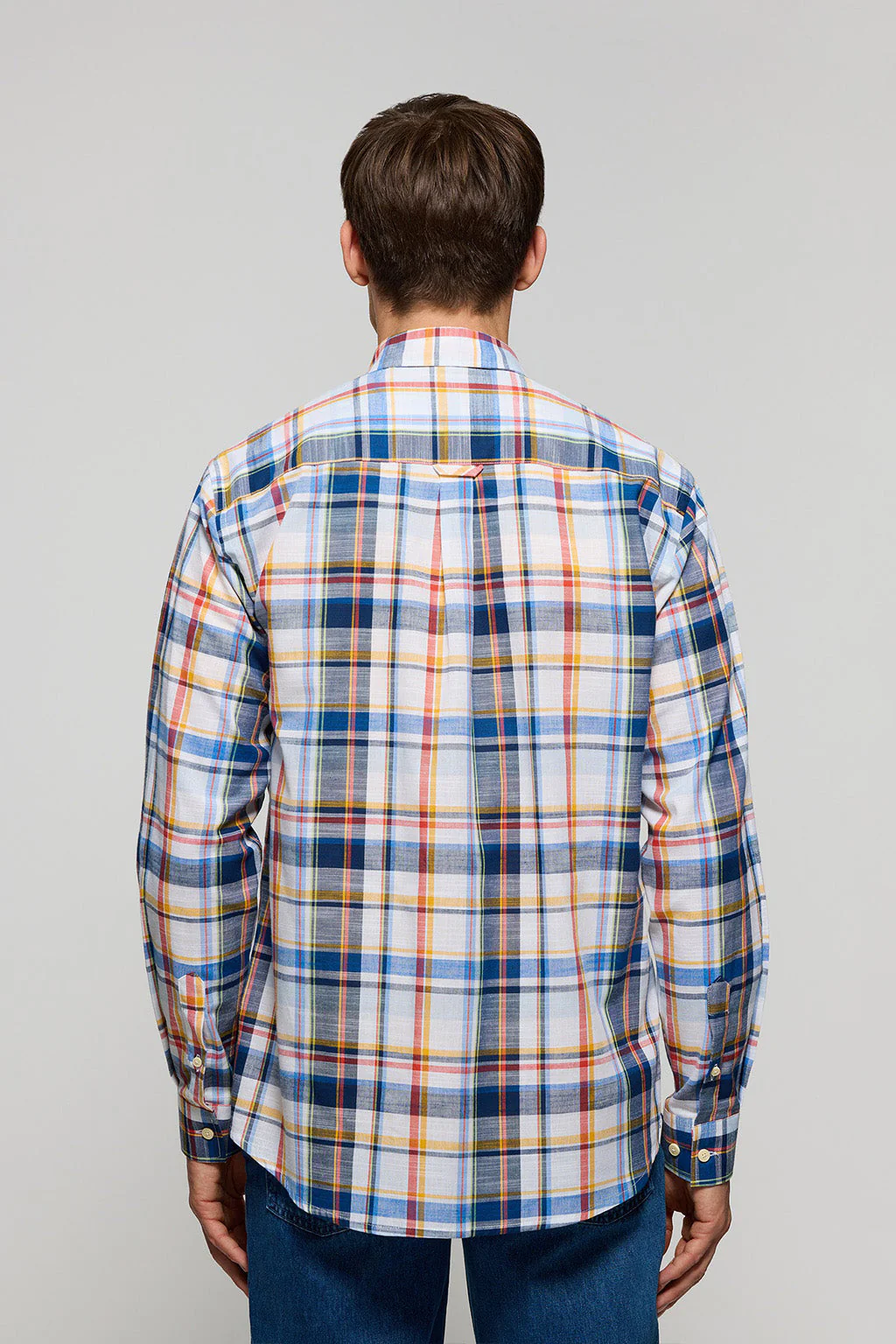 Camisa de cuadros en tonos multicolor con logo Polo Club - Image 5
