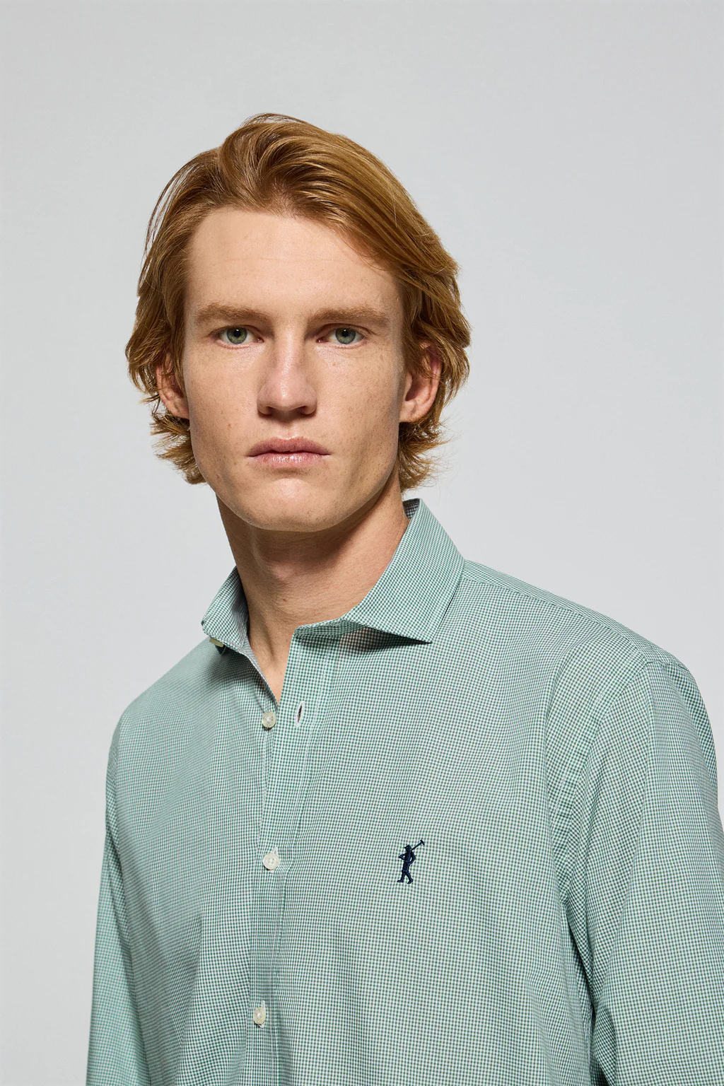 Camisa Arizona de cuadro vichy verde con bordado Rigby Go - Image 3
