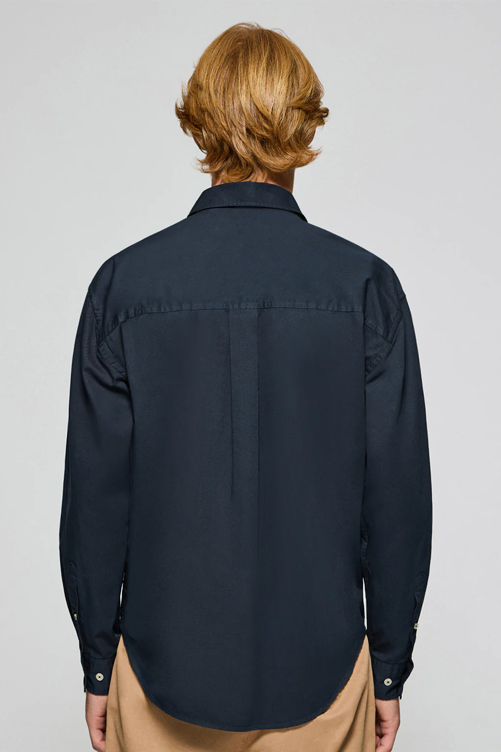 Camisa loose fit azul marino con logo bordado Polo Club - Image 3