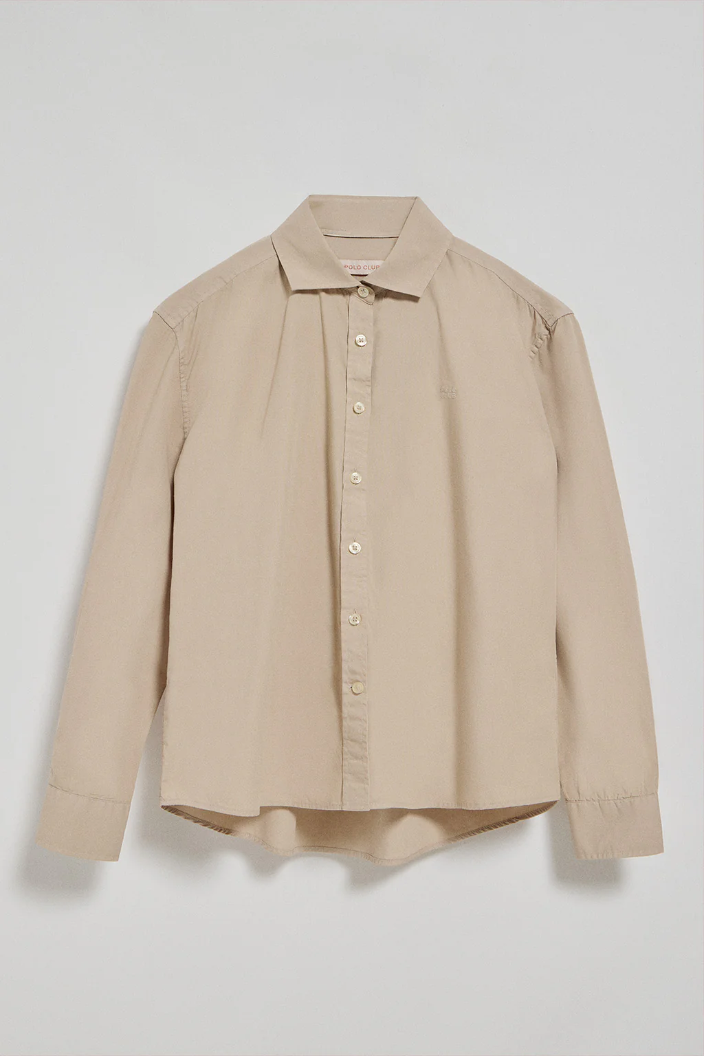 Camisa loose fit color arena con logo block Polo Club - Image 7