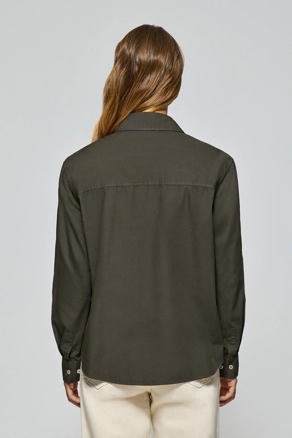Camisa loose fit verde con logo block Polo Club - Image 7