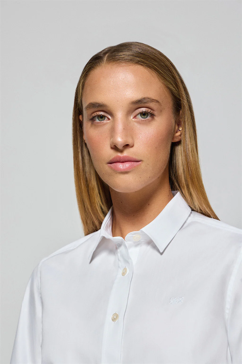 Camisa regular fit blanca con bordado Polo Club - Image 3