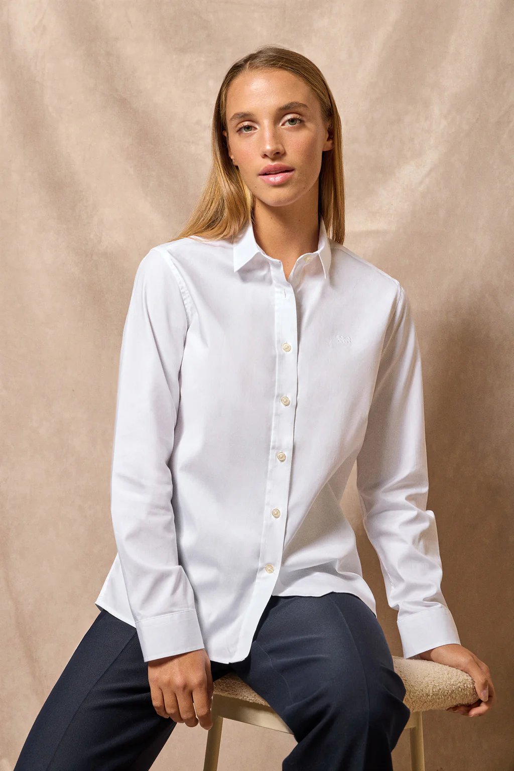 Camisa regular fit blanca con bordado Polo Club - Image 7