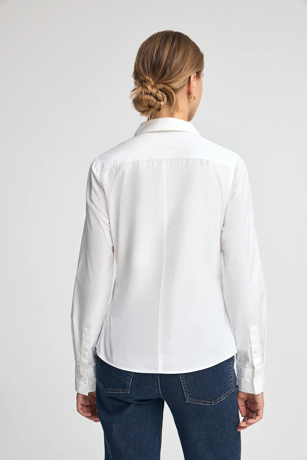 Camisa blanca de corte slim con logo Polo Club - Image 5