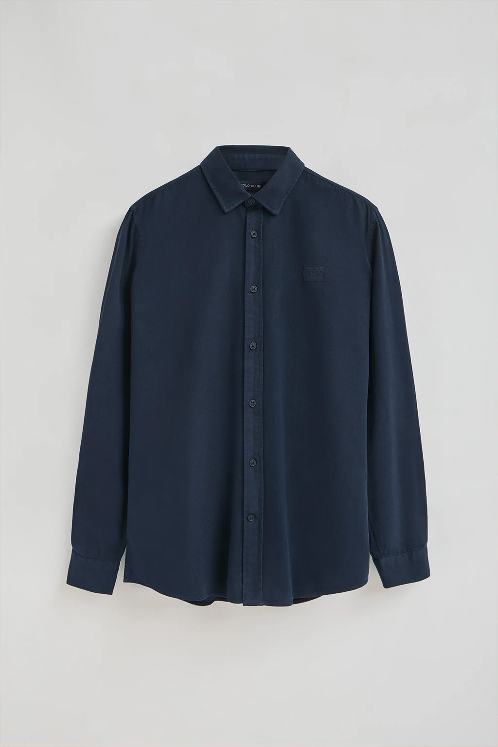 Camisa azul marino de corte regular con logo Polo Club - Image 8
