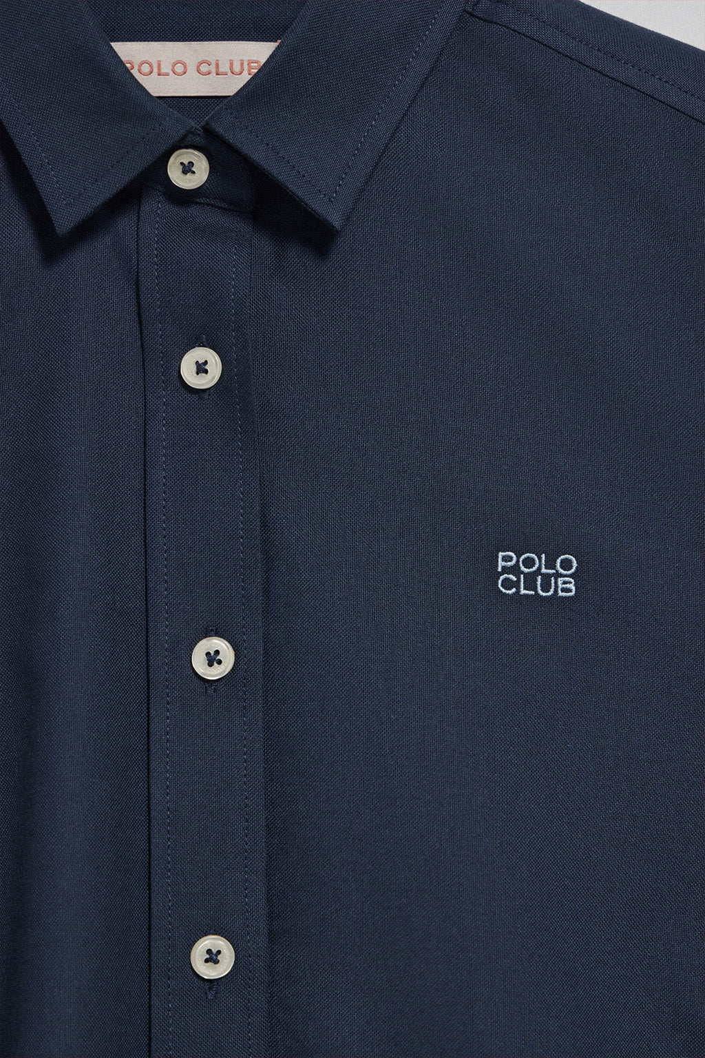 Camisa regular fit azul marino con bordado Polo Club - Image 7