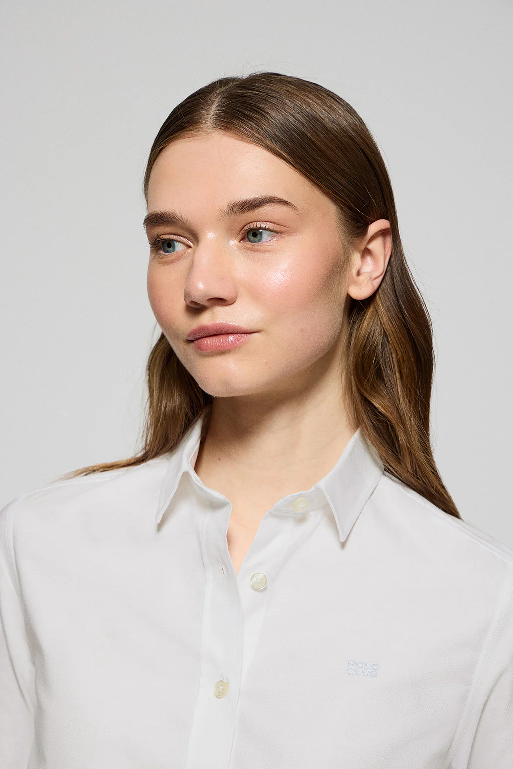 Camisa regular fit blanca con bordado Polo Club - Image 2