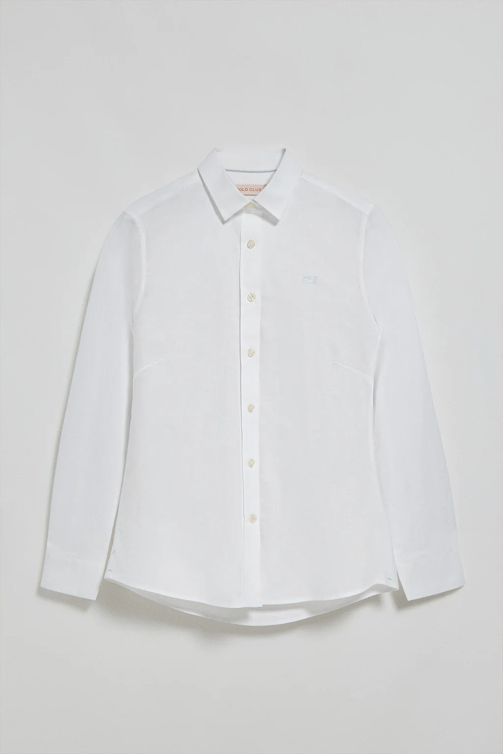 Camisa regular fit blanca con bordado Polo Club - Image 8