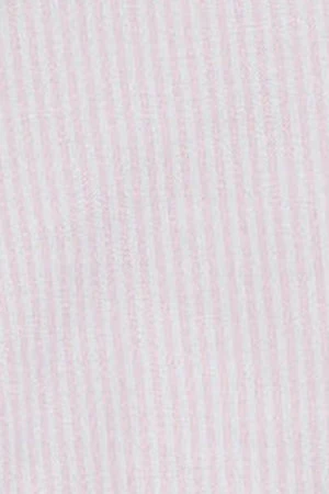 Camisa a rayas color rosa con logo bordado - Image 7