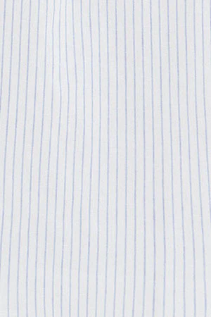Camisa de rayas cotolino blanca de cuello francés de corte regular y bordado Polo Club - Image 10