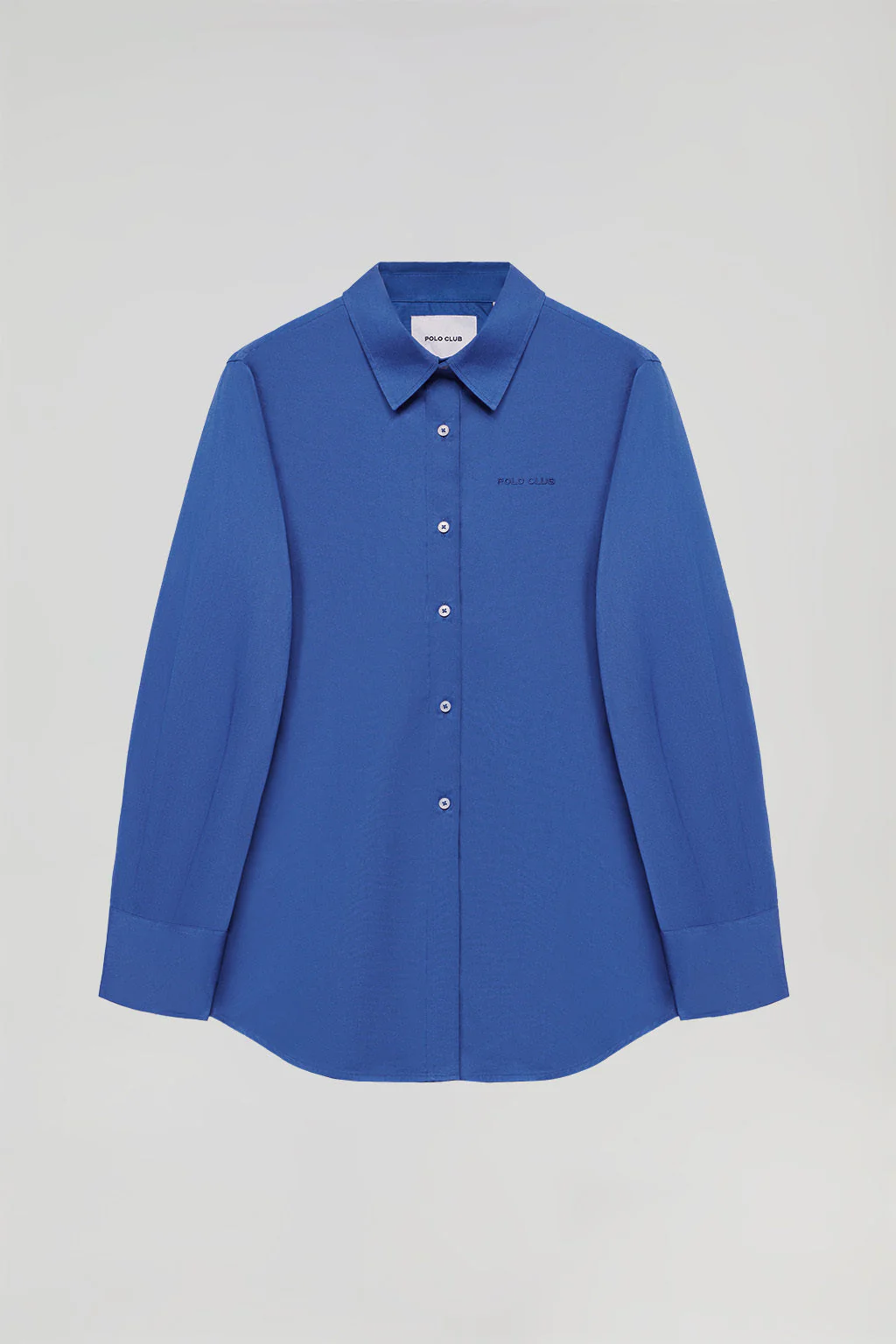 Camisa Cape azul royal oversize con bordado minimal Polo Club - Image 10