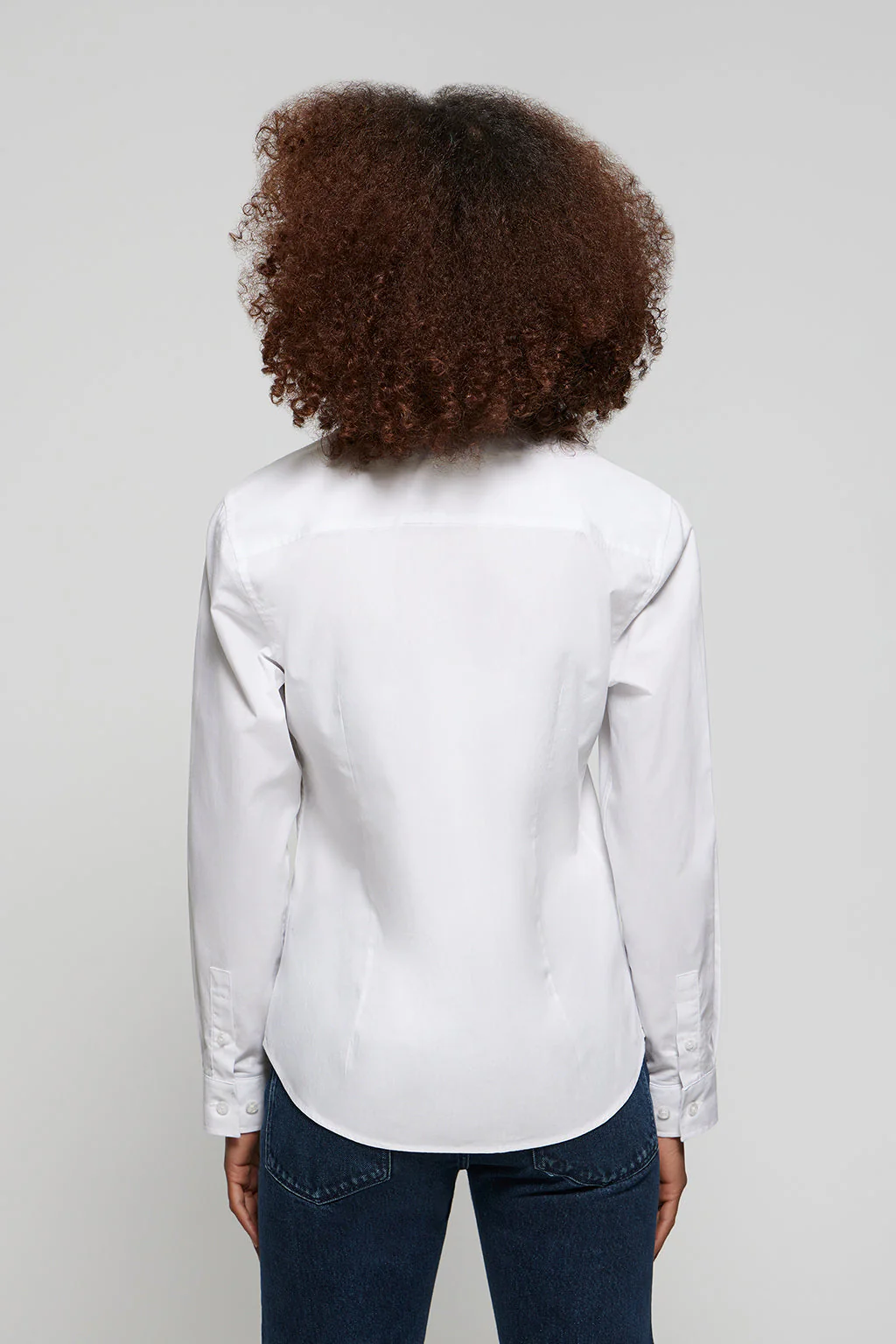 Camisa blanca Slim fit de popelín con logo - Image 8