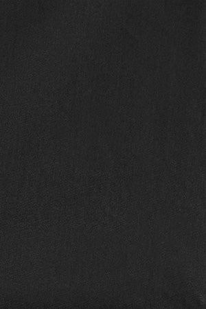 Camisa negra de corte slim y cuello pico - Image 9