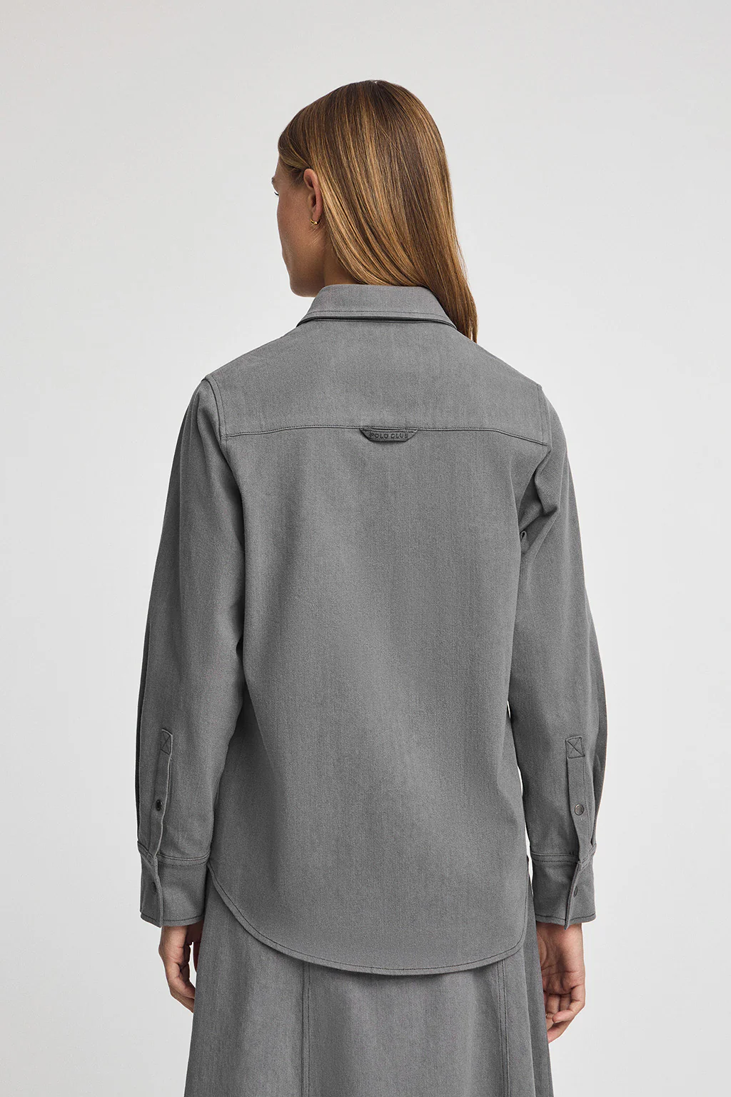 Camisa vaquera gris de corte relajado - Image 6