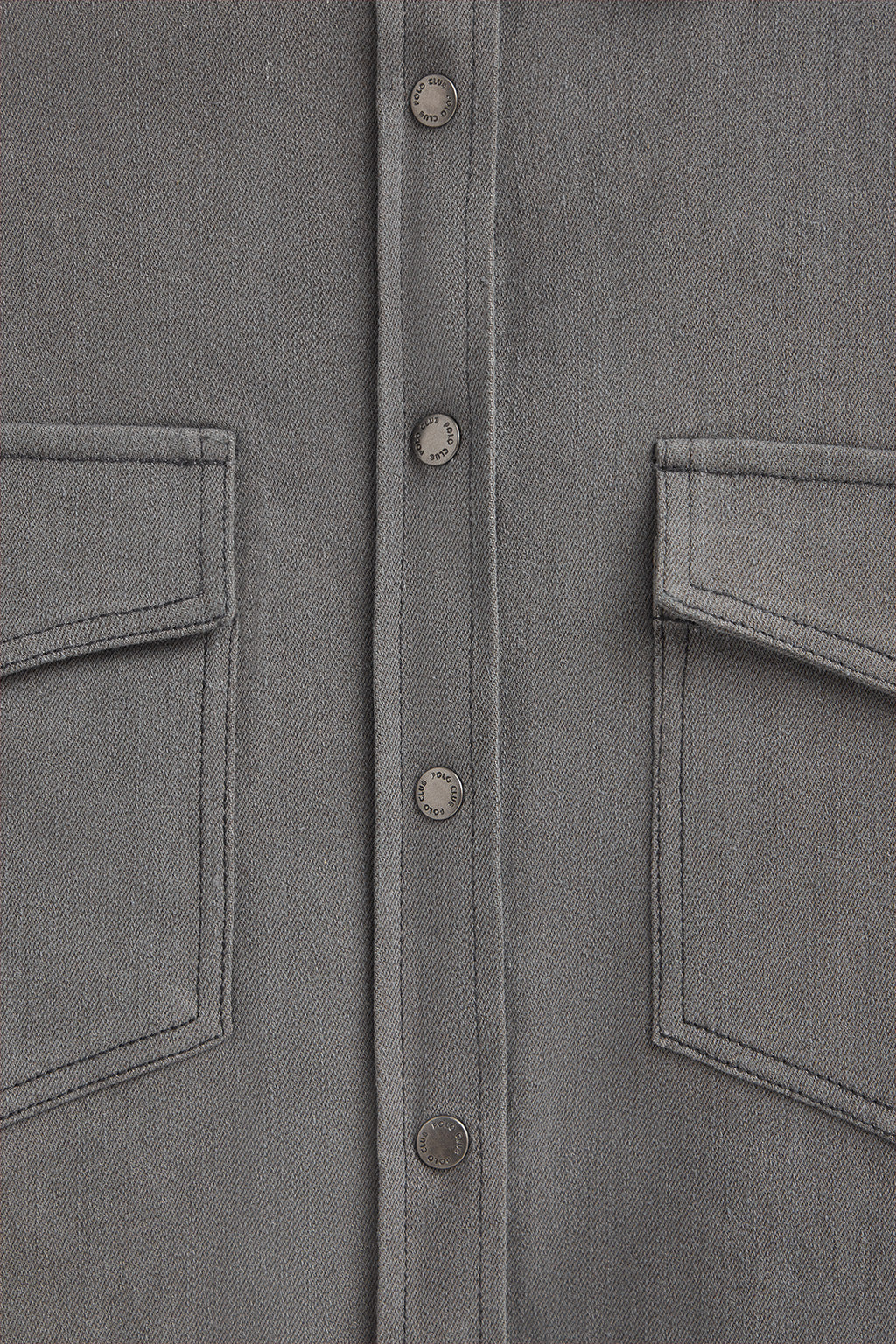 Camisa vaquera gris de corte relajado - Image 8