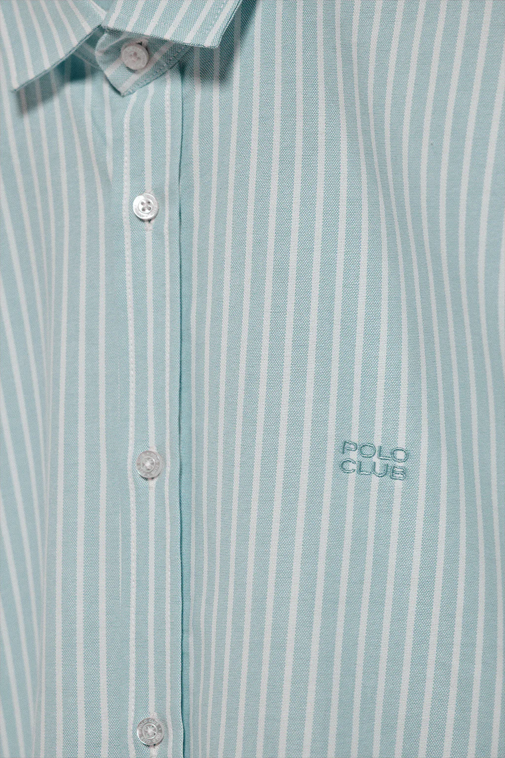 Camisa Columbia de rayas verde con bordado Polo Club - Image 10