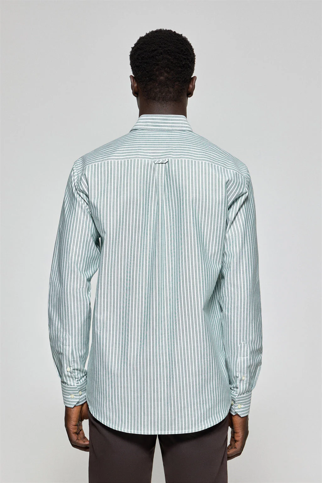 Camisa Columbia de rayas verde con bordado Polo Club - Image 8