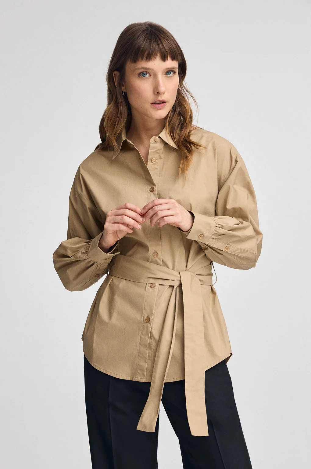 Blusa camel Corina