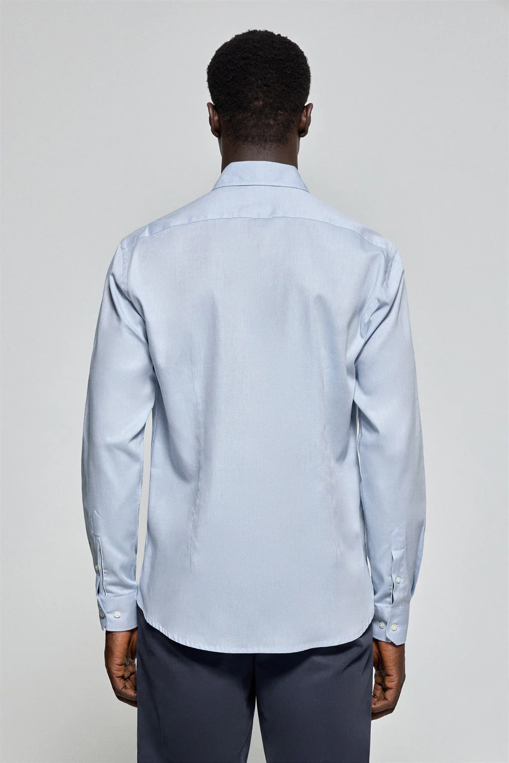 Camisa Cornell microestructura azul celeste con bordado Rigby Go - Image 4
