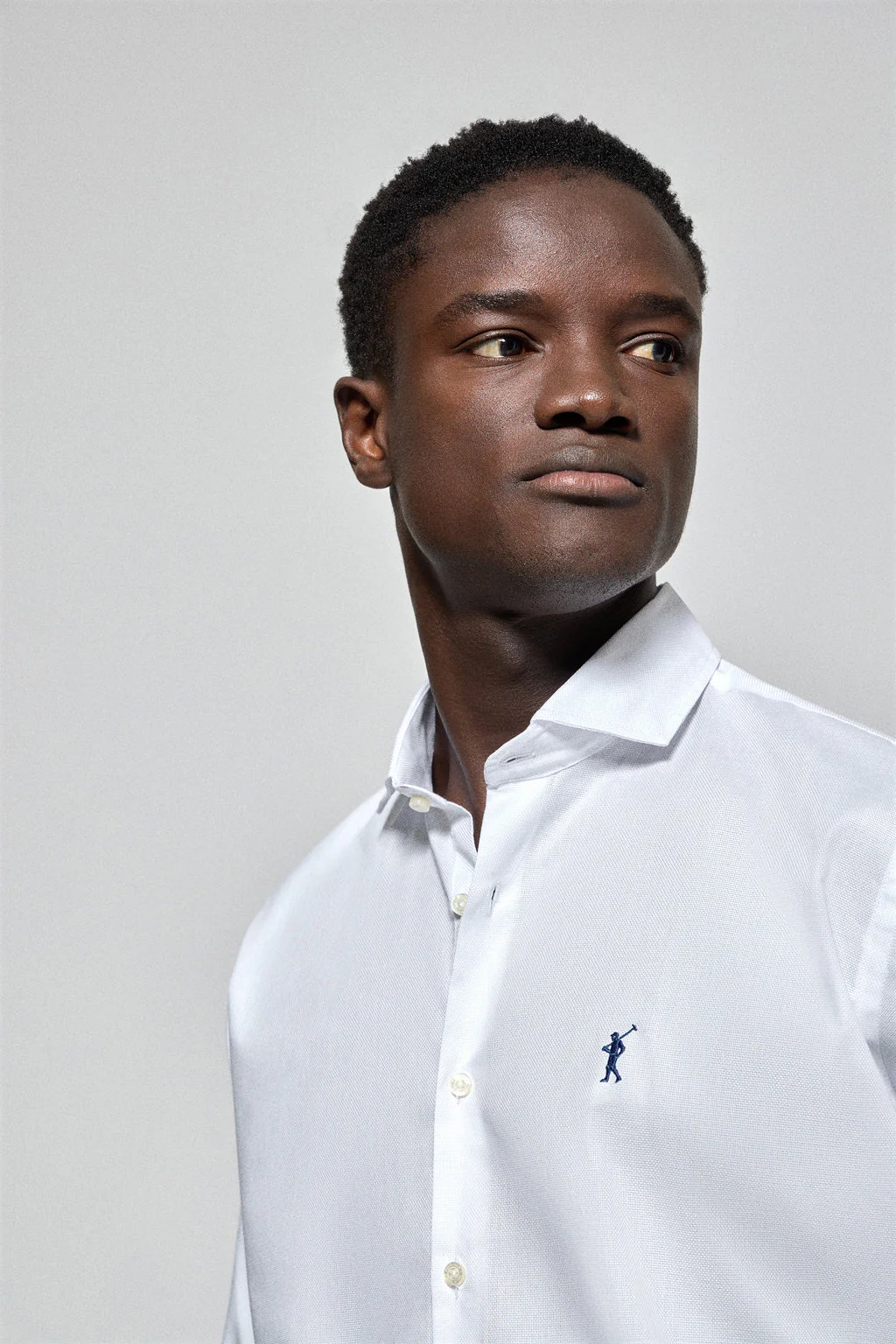 Camisa Cornell microestructura blanca con bordado Rigby Go - Image 2