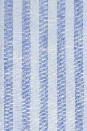 Camisa de rayas cotolino azul con cuello italiano y logo Polo Club - Image 10