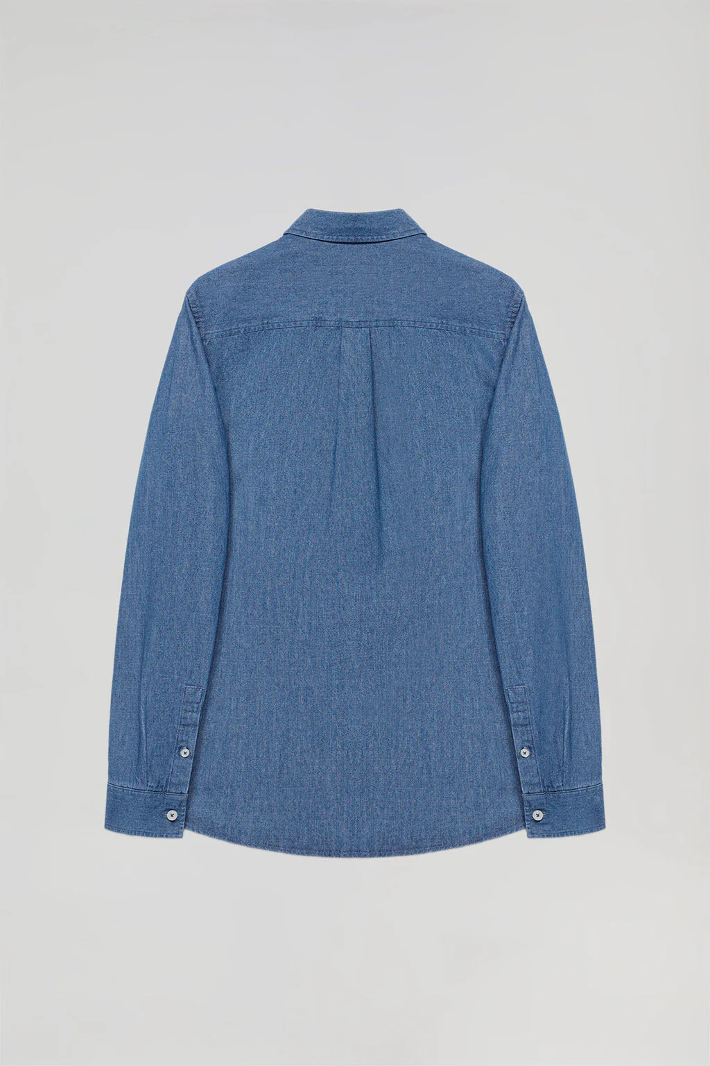 Camisa denim regular fit con logo bordado Rigby Go - Image 11