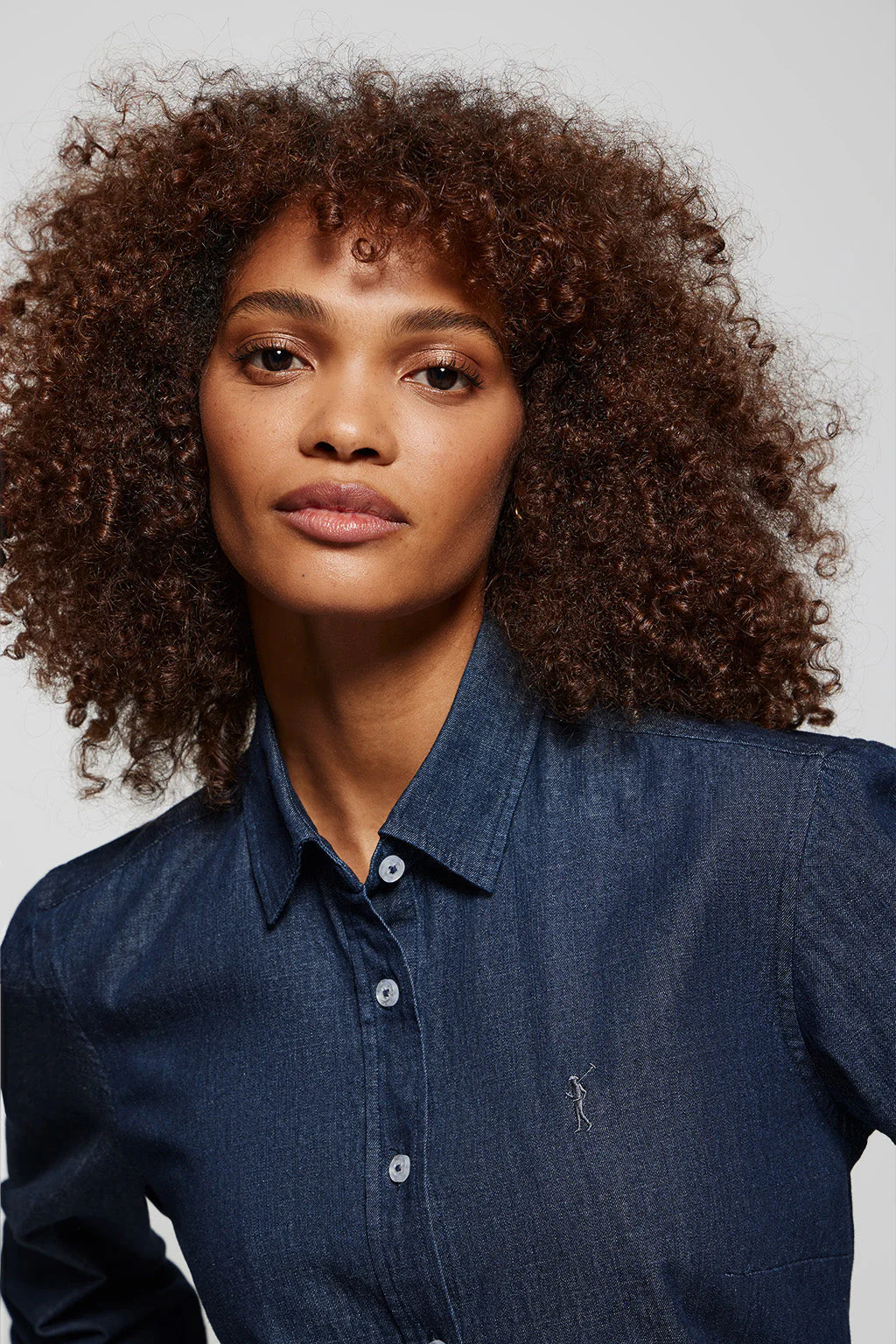 Camisa denim Slim fit con logo bordado Rigby Go - Image 3