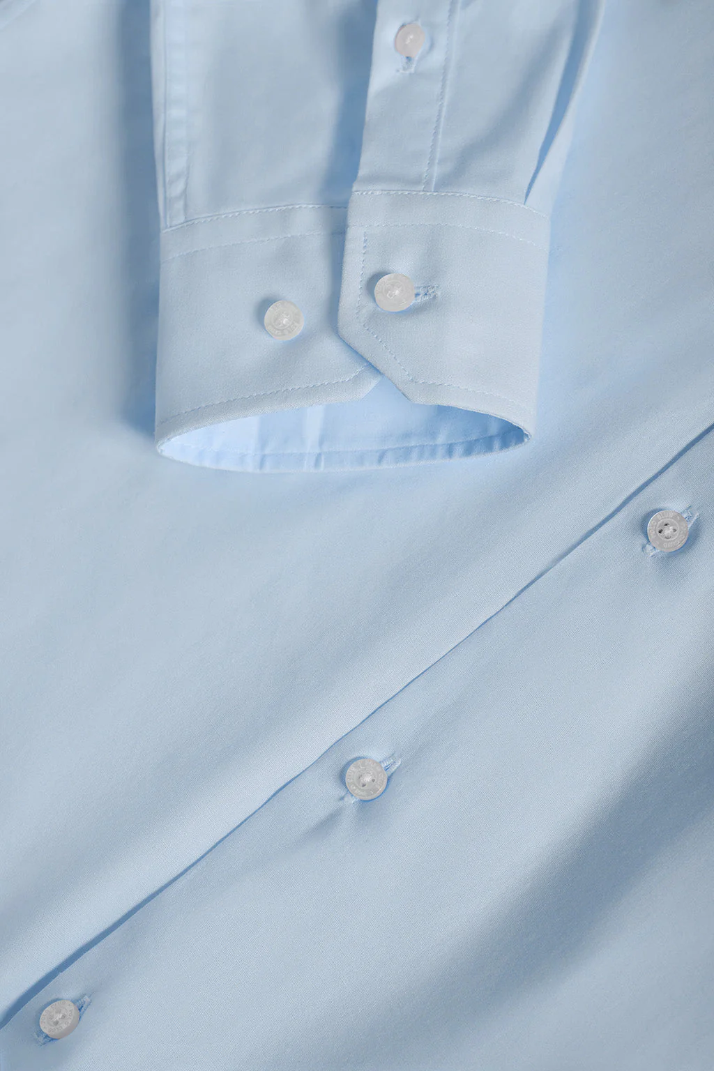 Camisa superslim fit azul celeste de algodón con logo Polo Club - Image 7