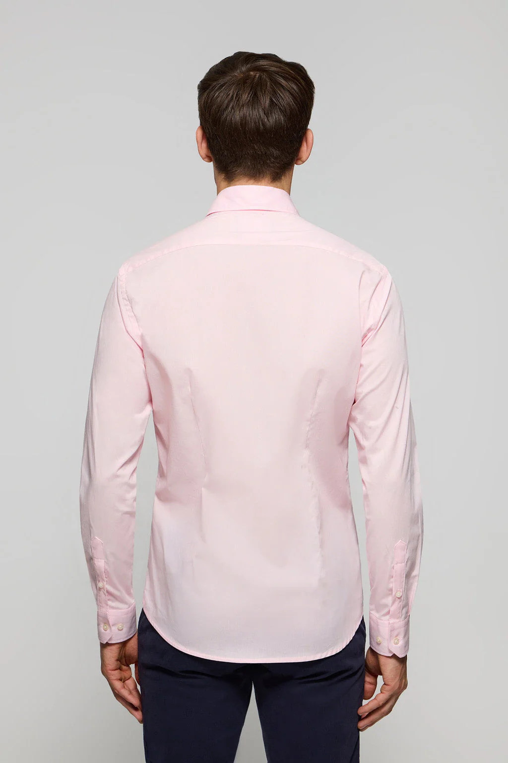 Camisa superslim fit rosa de algodón con logo Polo Club - Image 5
