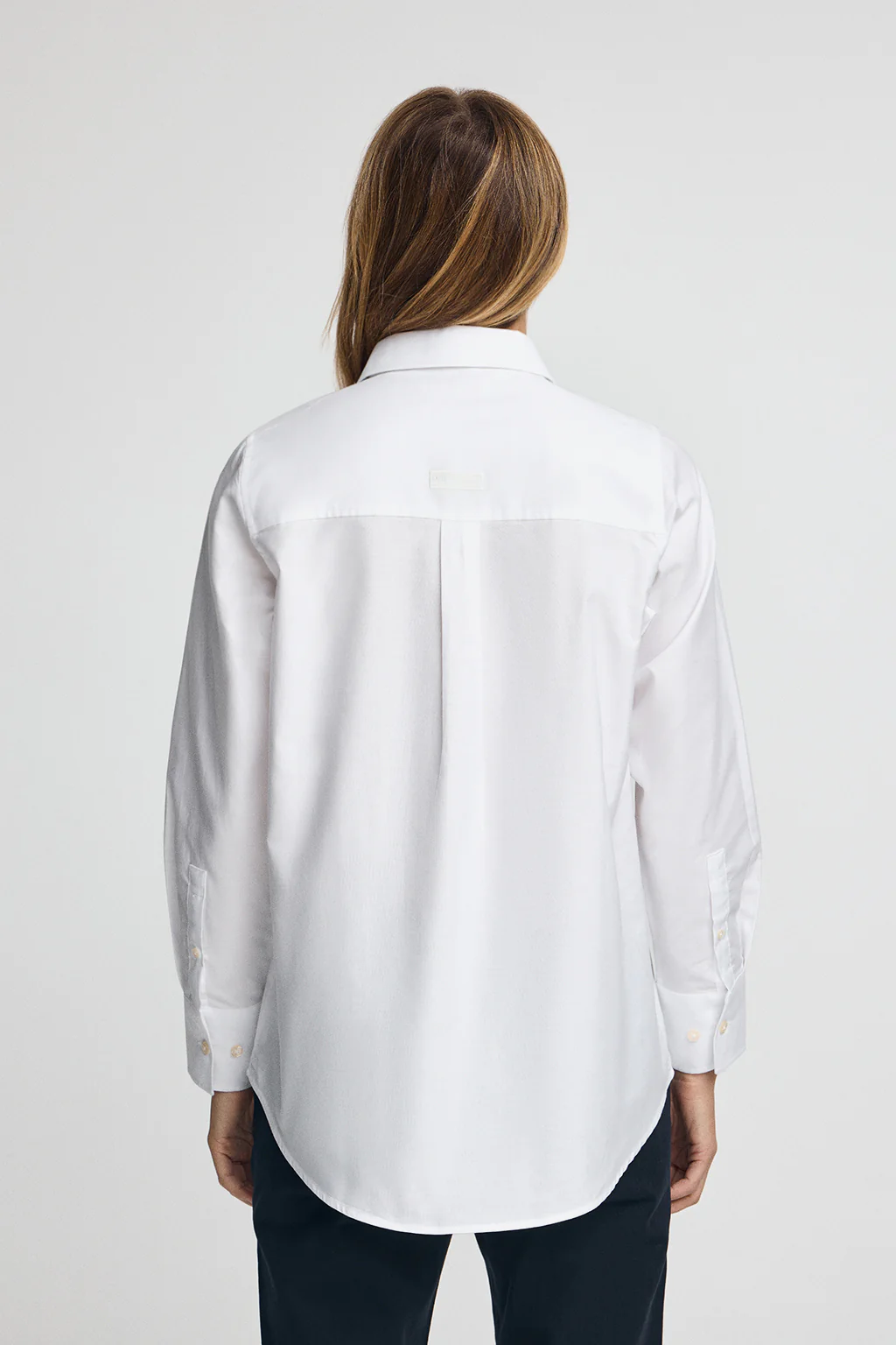 Camisa blanca de corte relajado con logo Polo Club - Image 6