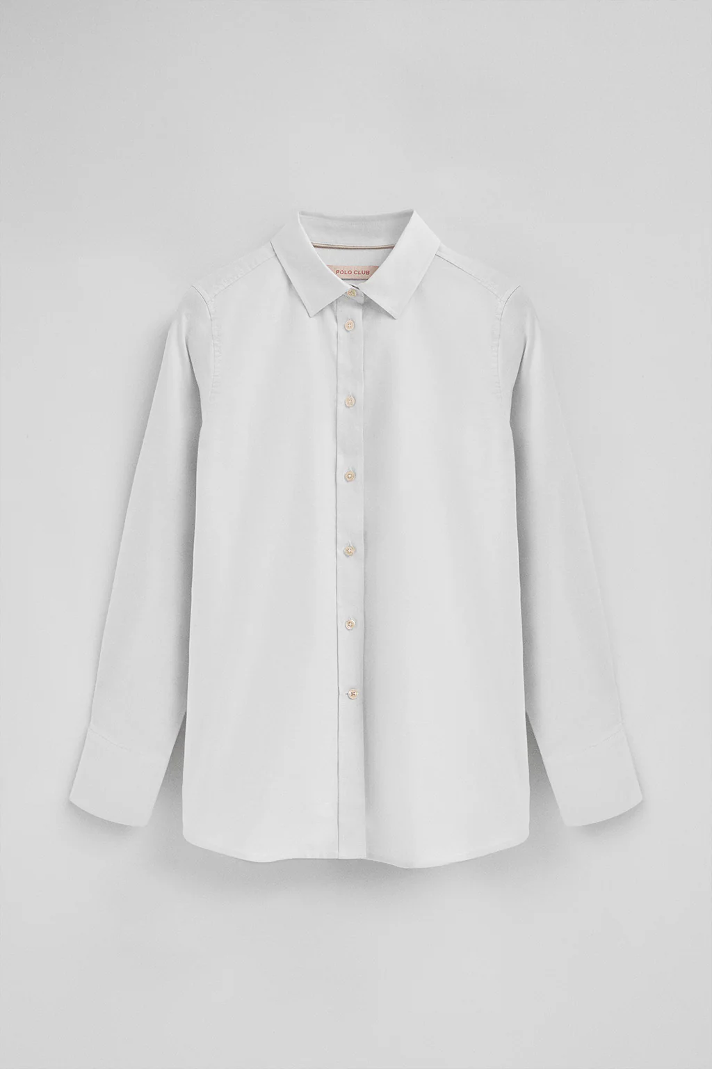 Camisa blanca de corte relajado con logo Polo Club - Image 7