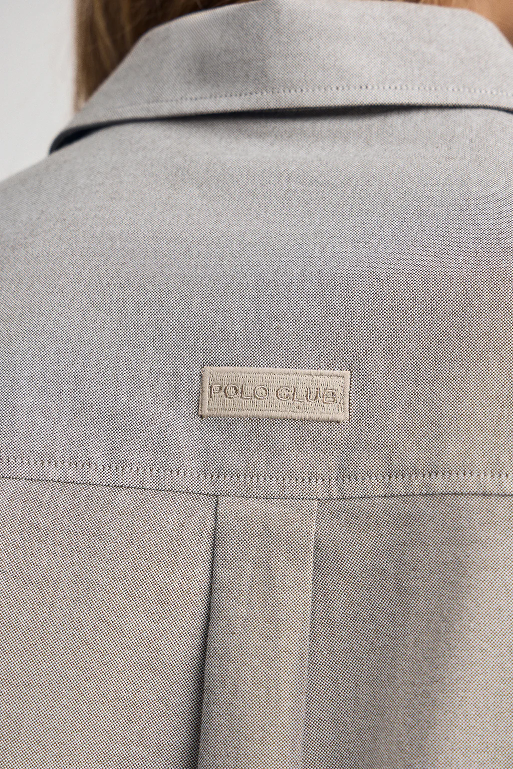 Camisa gris de corte relajado con logo Polo Club - Image 5