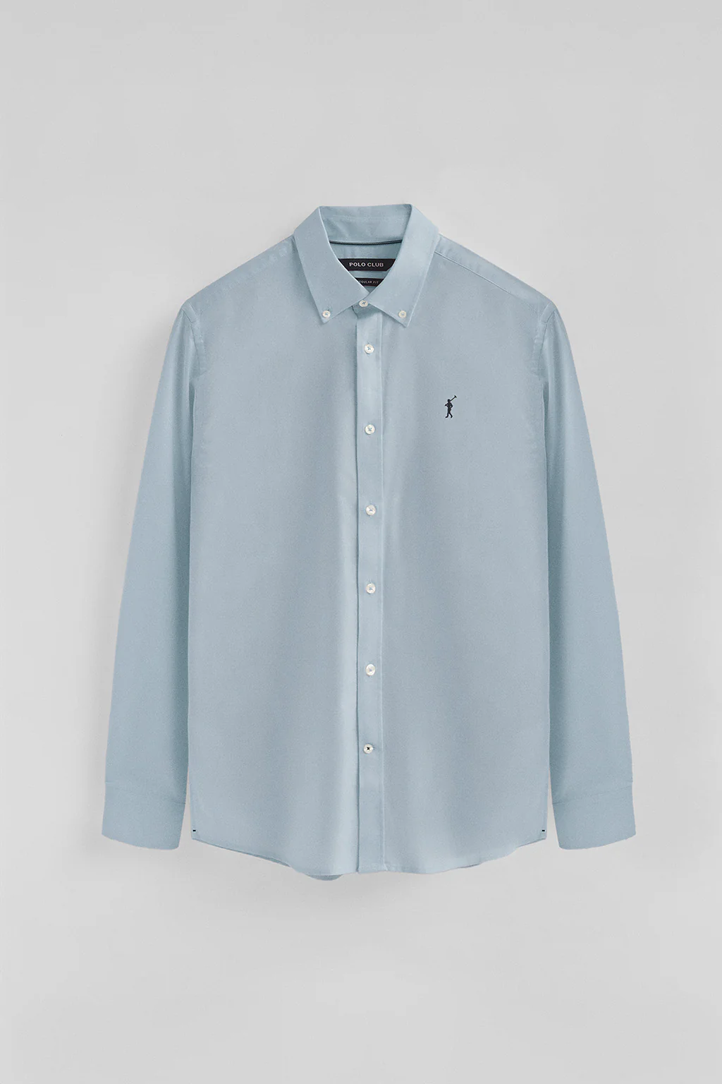 Pack hombre de dos camisas azul celeste y blanca de corte regular con logo Rigby Go - Image 11
