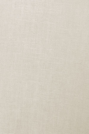 Camisa beige loose fit de lino y algodón con monograma bordado - Image 10