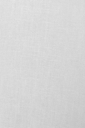 Camisa blanca loose fit de lino y algodón con monograma bordado - Image 10