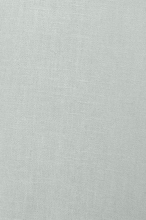Camisa verde claro loose fit de lino y algodón con monograma bordado - Image 10
