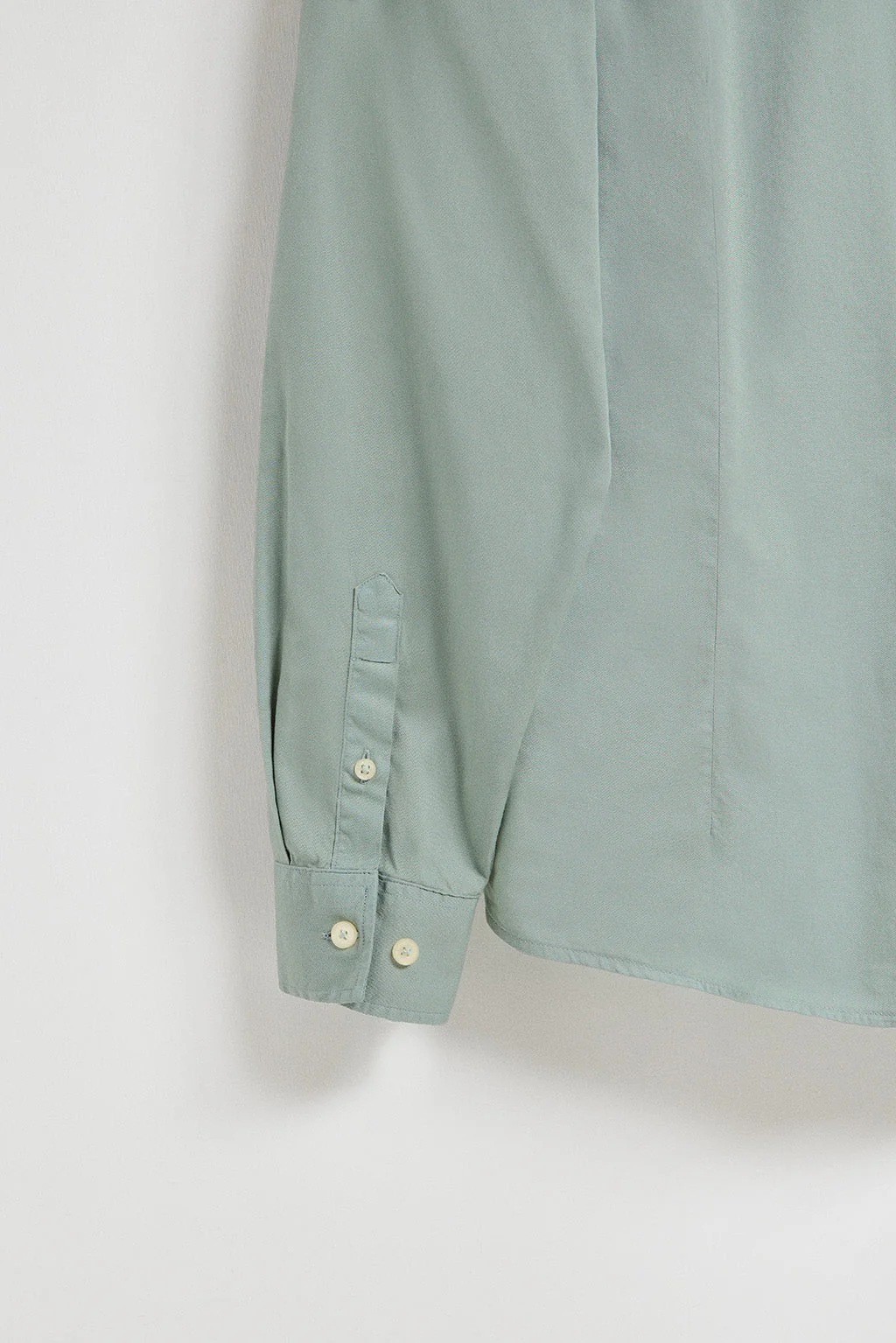 Camisa de sarga Princeton verde con logo Rigby Go - Image 8