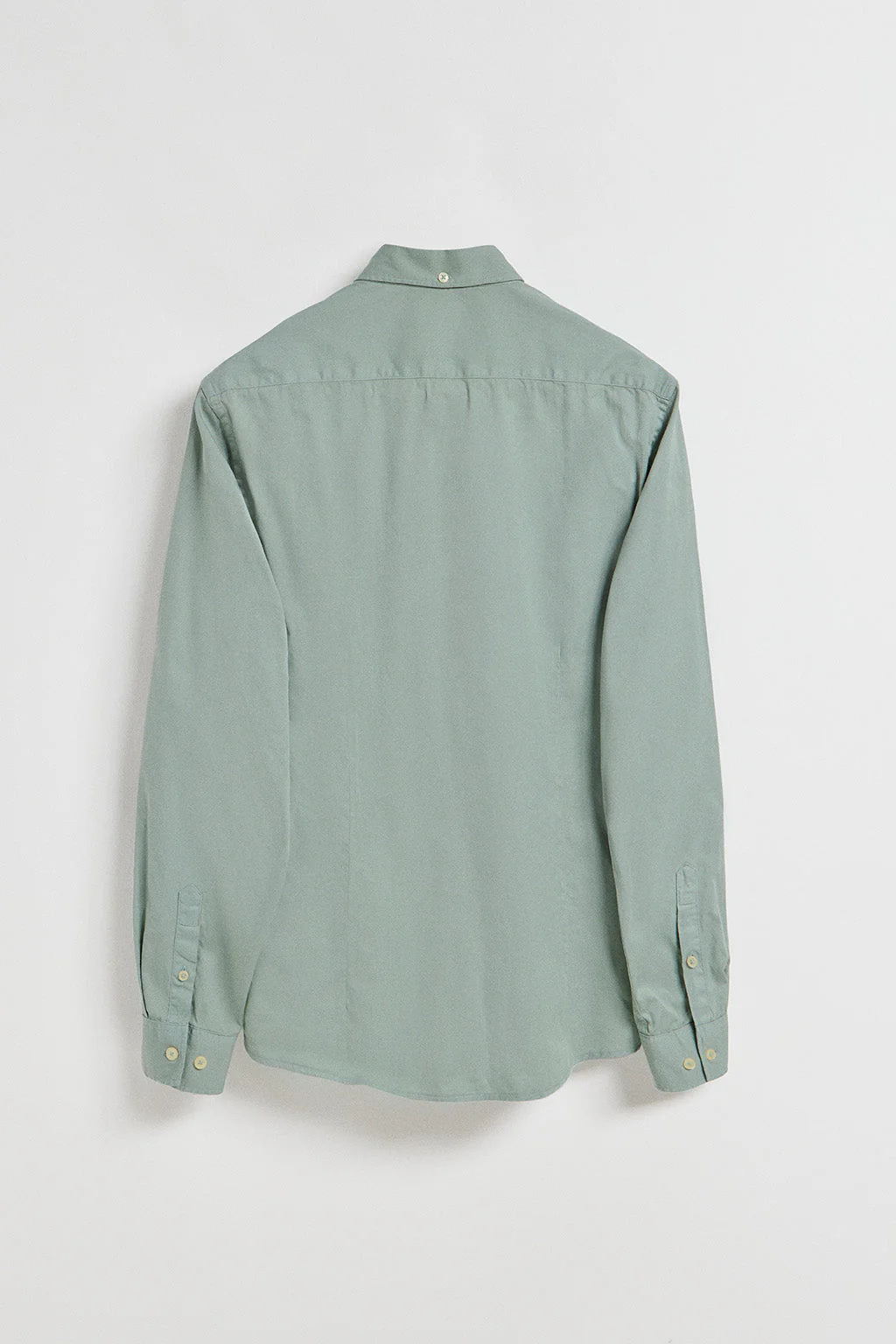 Camisa de sarga Princeton verde con logo Rigby Go - Image 9