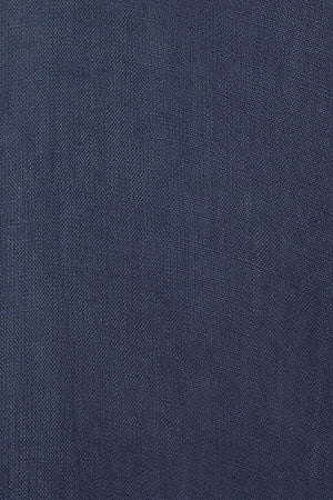 Camisa azul marino de lino garment dye con bordado Rigby Best - Image 9